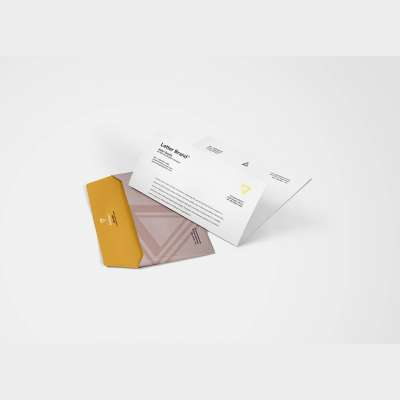 Envelope-with-Letter-Brand-Mockup
